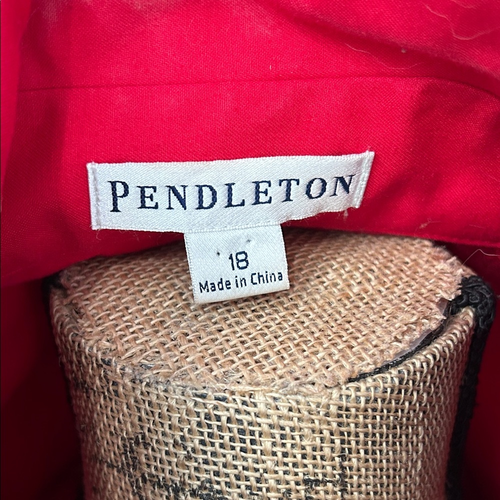 Pendleton Women's Bold Red Double-Breasted Pea Co… - image 2